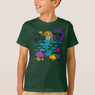 Mermaid 1st Birthday Tshirts and Gifts