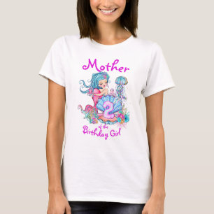 Mermaid 2nd Birthday Change Edit Text Personalise  T-Shirt