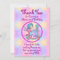Mermaid 2nd Birthday Change Edit Text Personalise