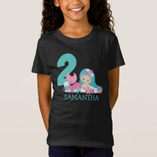 Mermaid 2nd birthday Marina – Of the sea T-Shirt