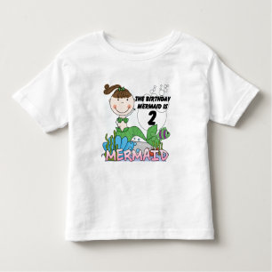 Mermaid 2nd Birthday Tshirts and Gifts