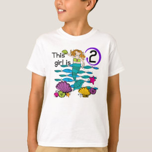 Mermaid 2nd Birthday Tshirts and Gifts