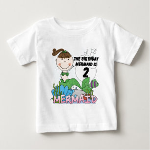 Mermaid 2nd Birthday Tshirts and Gifts