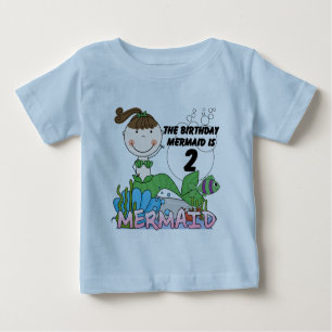 Mermaid 2nd Birthday Tshirts and Gifts