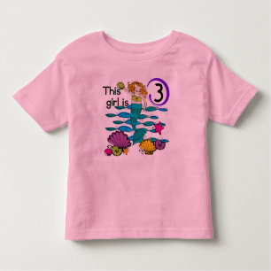 Mermaid 3rd Birthday T shirts and Gifts