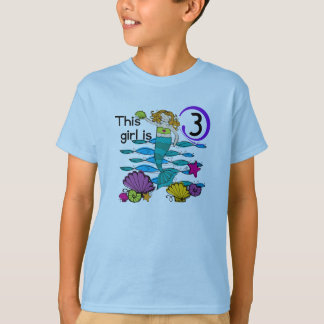 Mermaid 3rd Birthday T shirts and Gifts