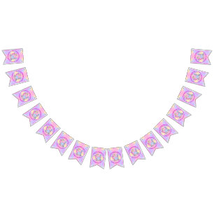 Mermaid 4th Birthday Change Edit Text Personalise Bunting