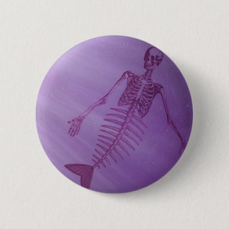 Mermaid 6 Cm Round Badge