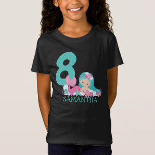 Mermaid 8th birthday Marina – Of the sea T-Shirt