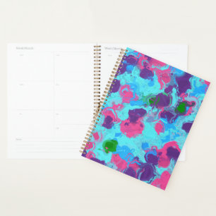 Mermaid Abstract Splatter Planner