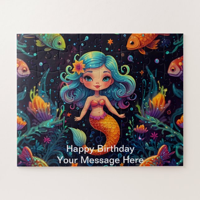 Mermaid Adventure Under The Sea Jigsaw Puzzle (Horizontal)