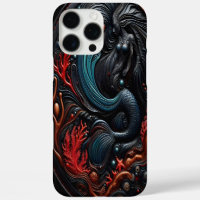 Mermaid Amidst Vibrant Corals and Ocean Textures