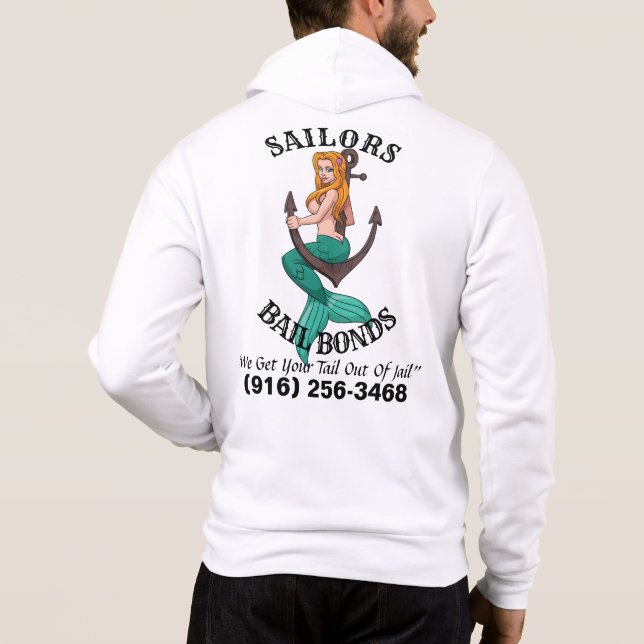 Mermaid Anchor Hoodie (Back)