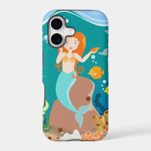 Mermaid and dolphins under the sea birthday party
