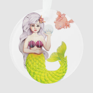 Mermaid and friend ornament