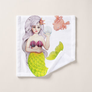 Mermaid and friend wash cloth