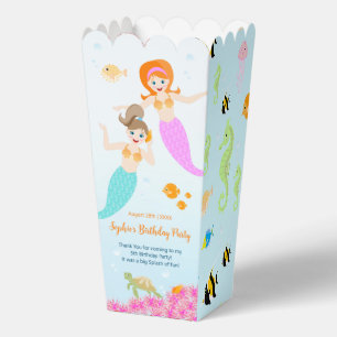 Mermaid and friends girly Birthday Party Favour Box