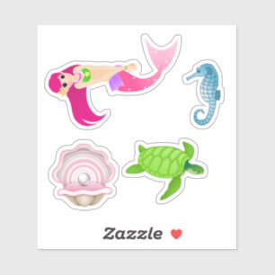 Mermaid And Friends Stickers