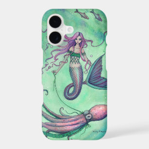 Mermaid and Octopus Fantasy Art Illustration