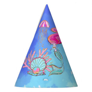 Mermaid And Pearl Clam Party Hat