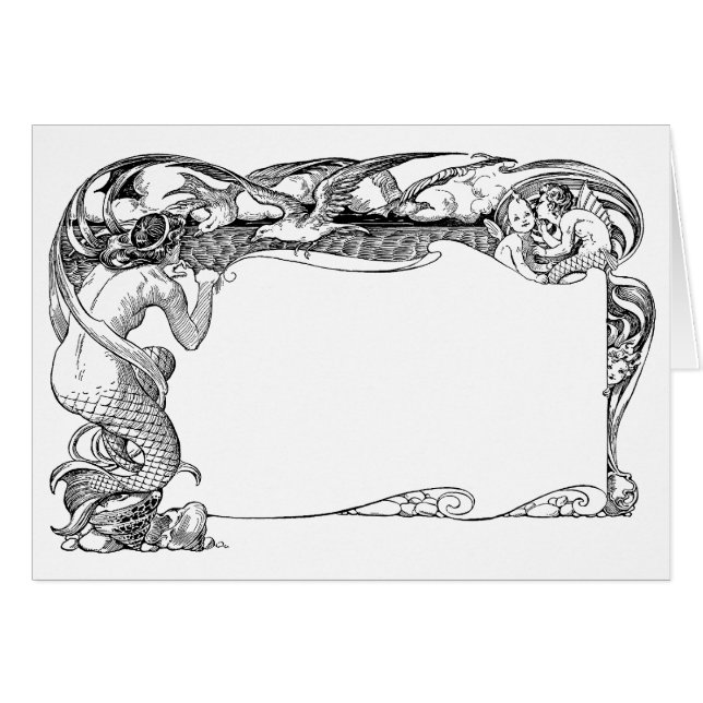 Mermaid and Seagulls (Front Horizontal)