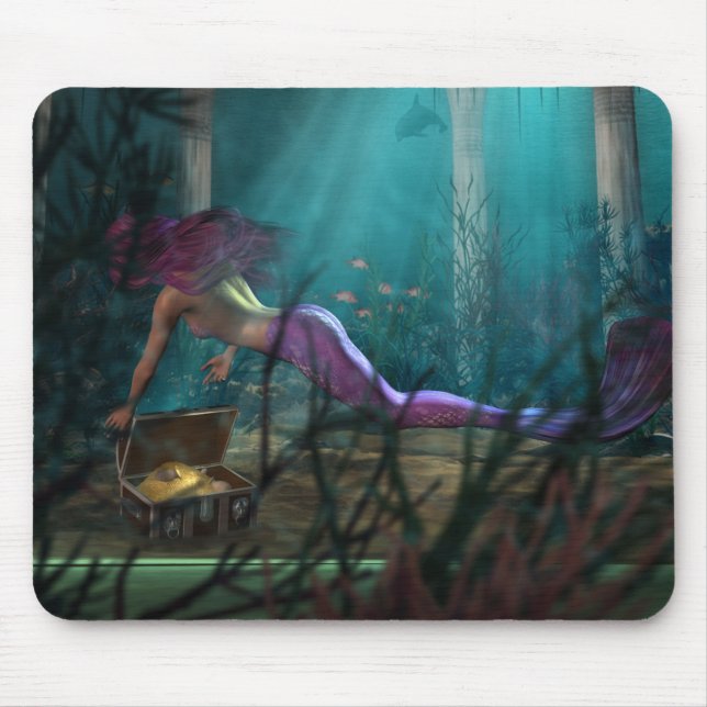 Mermaid and Treasure - MOUSEPAD (Front)