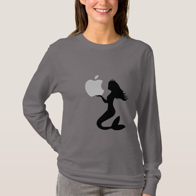 Mermaid Apple Design T-shirt (Front)