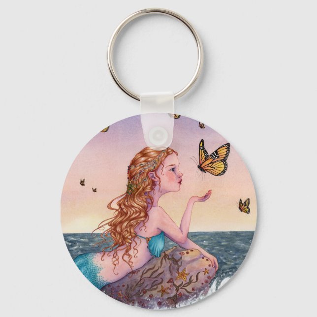 Mermaid Art Keychain - Bring Me Tidings (Front)