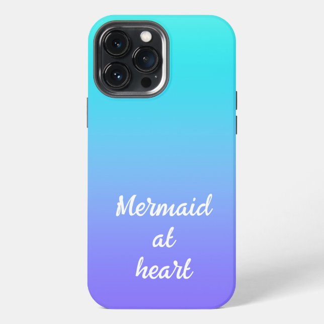 Mermaid at Heart Gradient Case-Mate iPhone Case (Back)