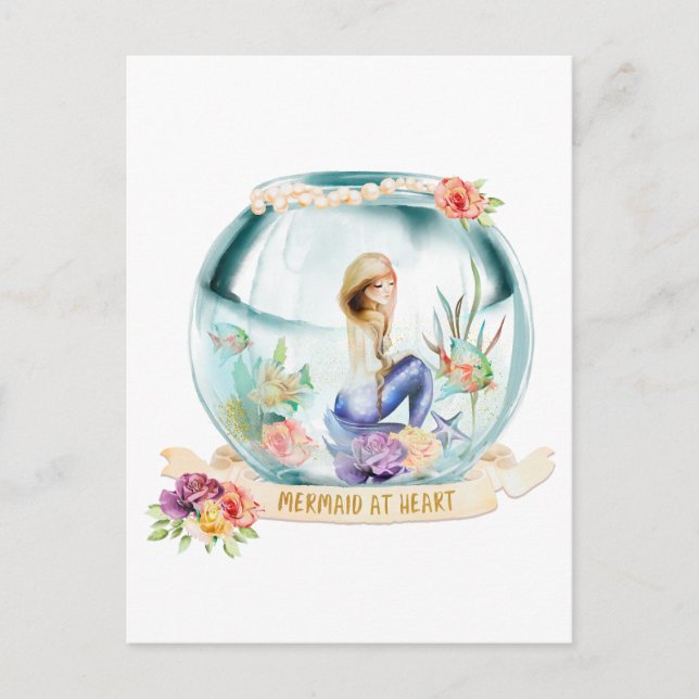Mermaid at Heart Postcard (Front)