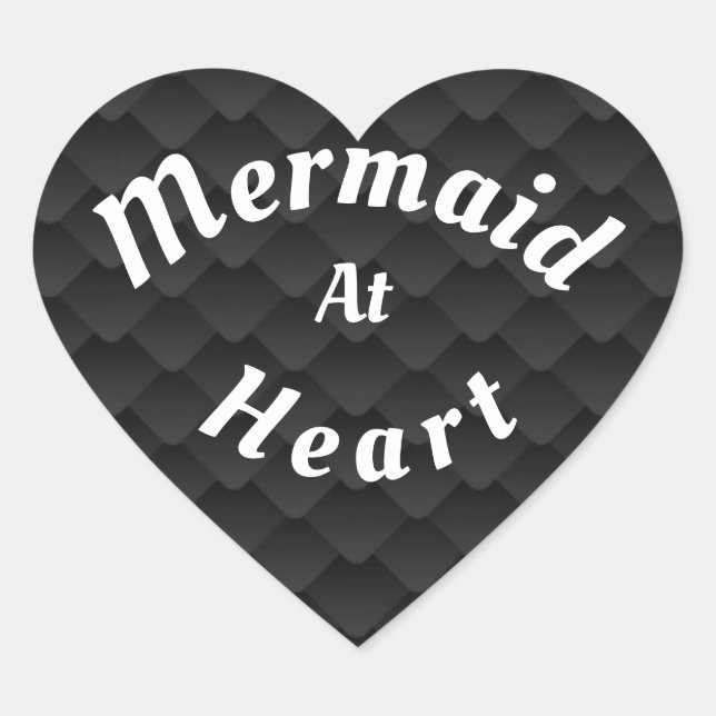 Mermaid At Heart Sticker (Front)