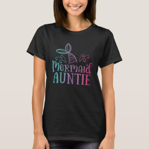 Mermaid Auntie Matching Family T-Shirt