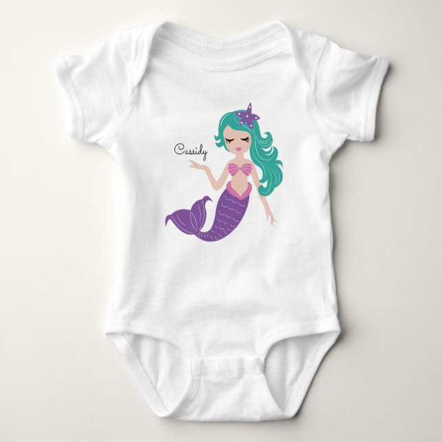 Mermaid Baby Bodysuit (Front)