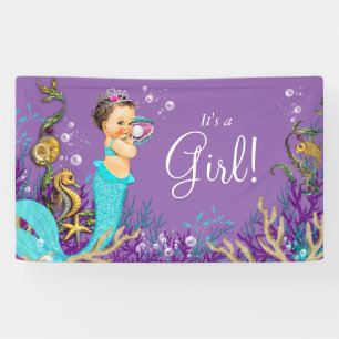 Mermaid Baby Shower Banner