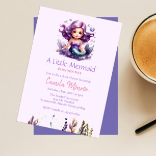 Mermaid Baby Shower Invitation