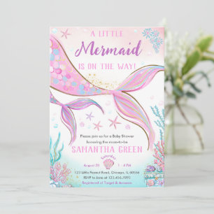 Mermaid Baby Shower Invitation