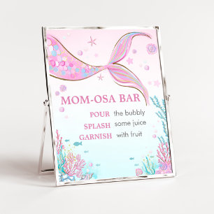 Mermaid Baby Shower Mum Osa Bar Sign
