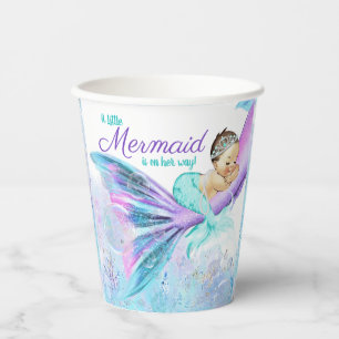 Mermaid Baby Shower Paper Cups