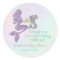 Mermaid Baby Shower thank you stickers party favou