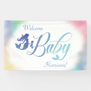 Mermaid Baby Shower Under the Sea Banner