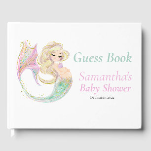 Mermaid Baby Shower. Under The Sea. Glitter Guest Book