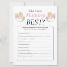 Mermaid Baby Shower. Who Knows Mummy poka dots