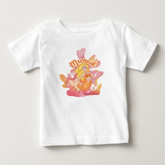 Mermaid  baby T-Shirt (Front)