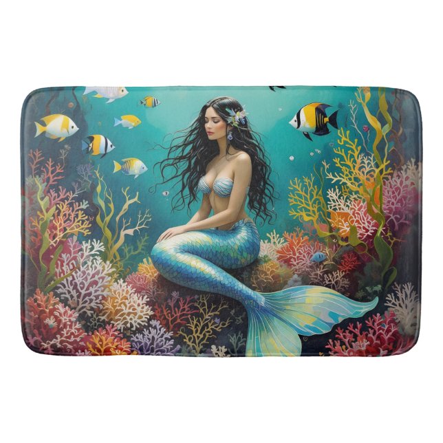 Mermaid Bath Mat (Front)