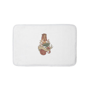 mermaid bath mat