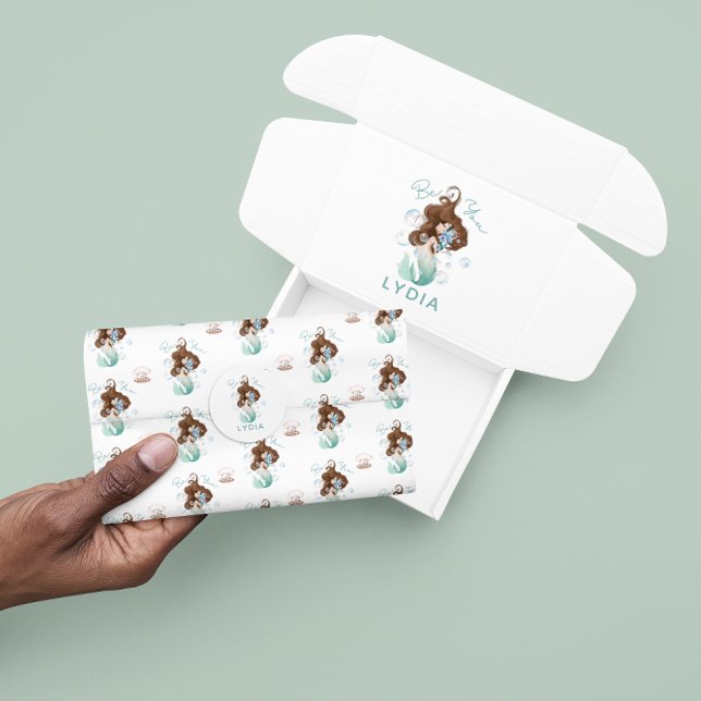 Mermaid Be You Tissue Paper  (Empower someone special to be themselves with this mermaid, "Be you" tissue paper! )