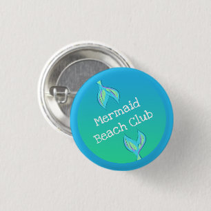 Mermaid Beach Club 3 Cm Round Badge