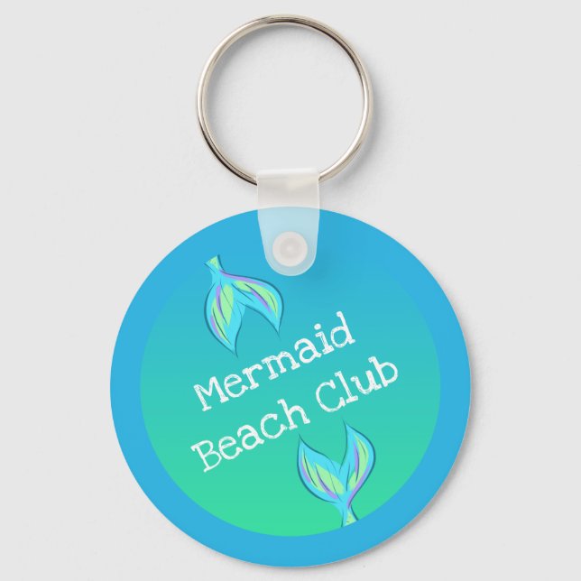 Mermaid Beach Club Key Ring (Front)