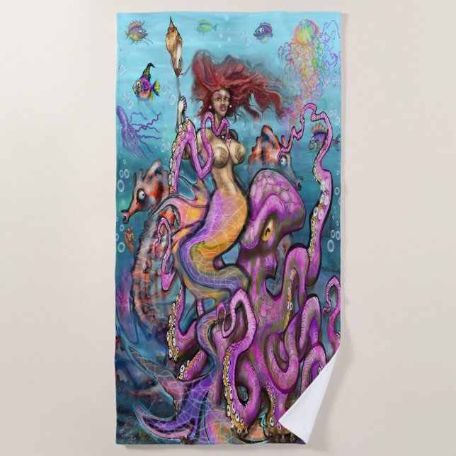 Mermaid Beach Towel (Front)