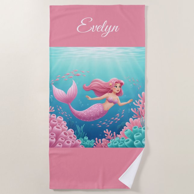 Mermaid Beach Towel (Front)